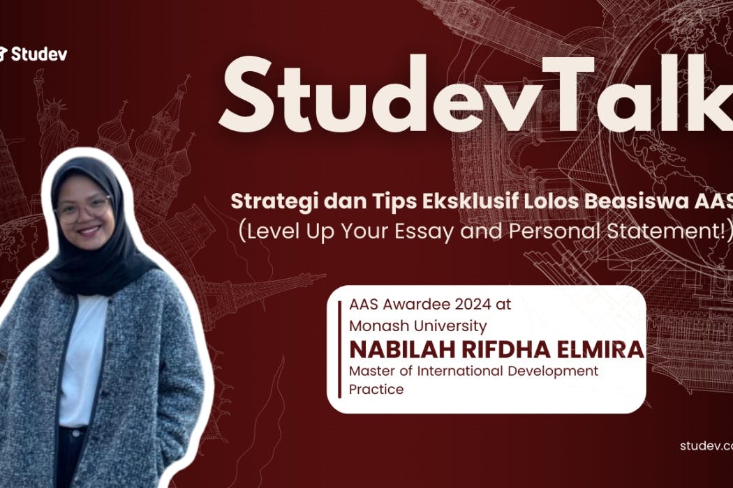 Press Release Studev Talk: Strategi dan Tips Eksklusif Lolos Beasiswa AAS
