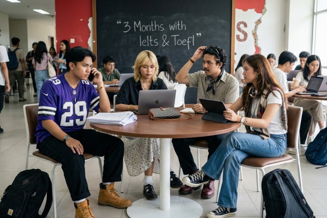 3 Bulan 'Cukup' Lolos IELTS atau TOEFL? Ini Roadmap Belajar Paling Realistis