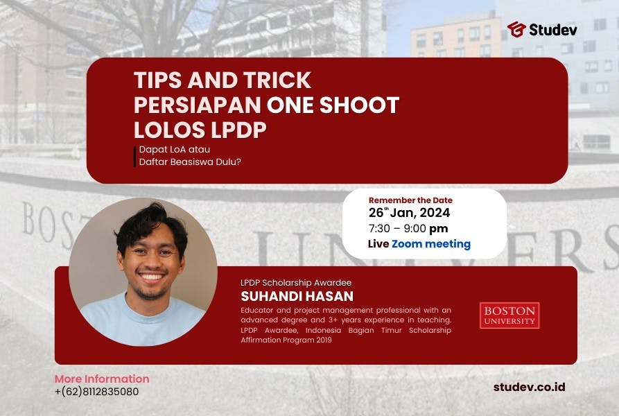 Studev Talk: Kupas Tuntas Beasiswa Indonesia Bangkit