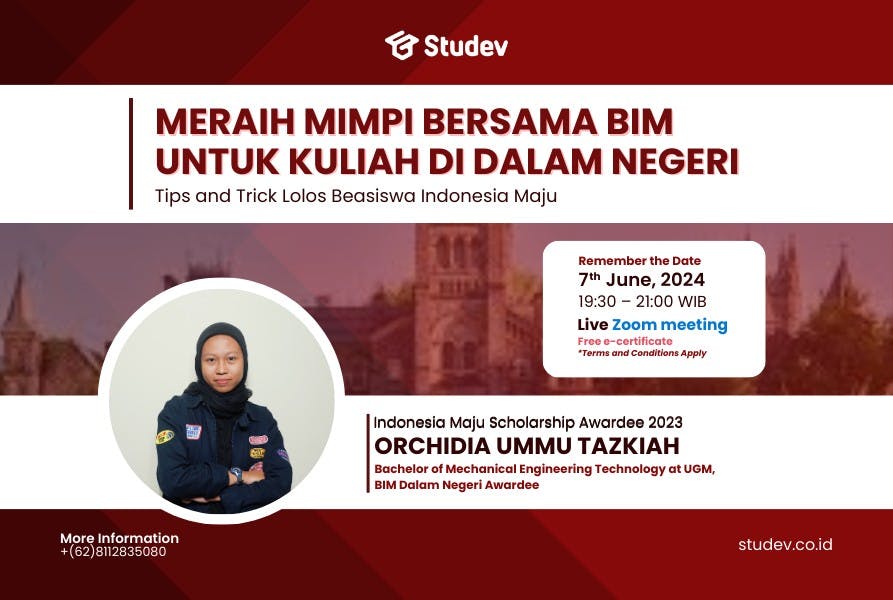 Studev Talk: Kupas Tuntas Beasiswa Indonesia Bangkit