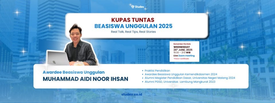 Studev Talk: Kupas Tuntas Beasiswa Indonesia Bangkit